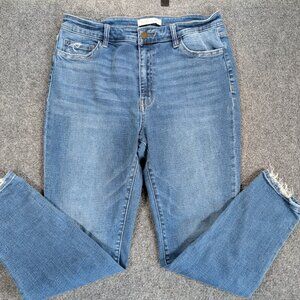 Flying Monkey Jeans Women's size 32 Blue Denim Distressed Casual